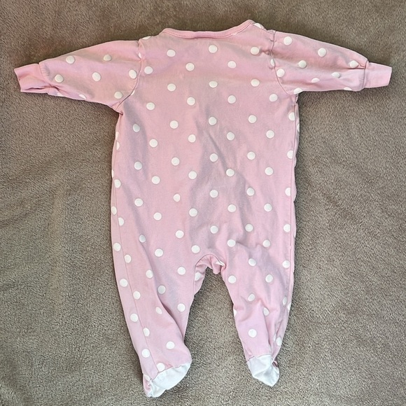 🩷2 for 10$🩷 Gerber Organic Cotton Baby Girl Sleeper, Size 0-3 Months - Picture 8 of 8